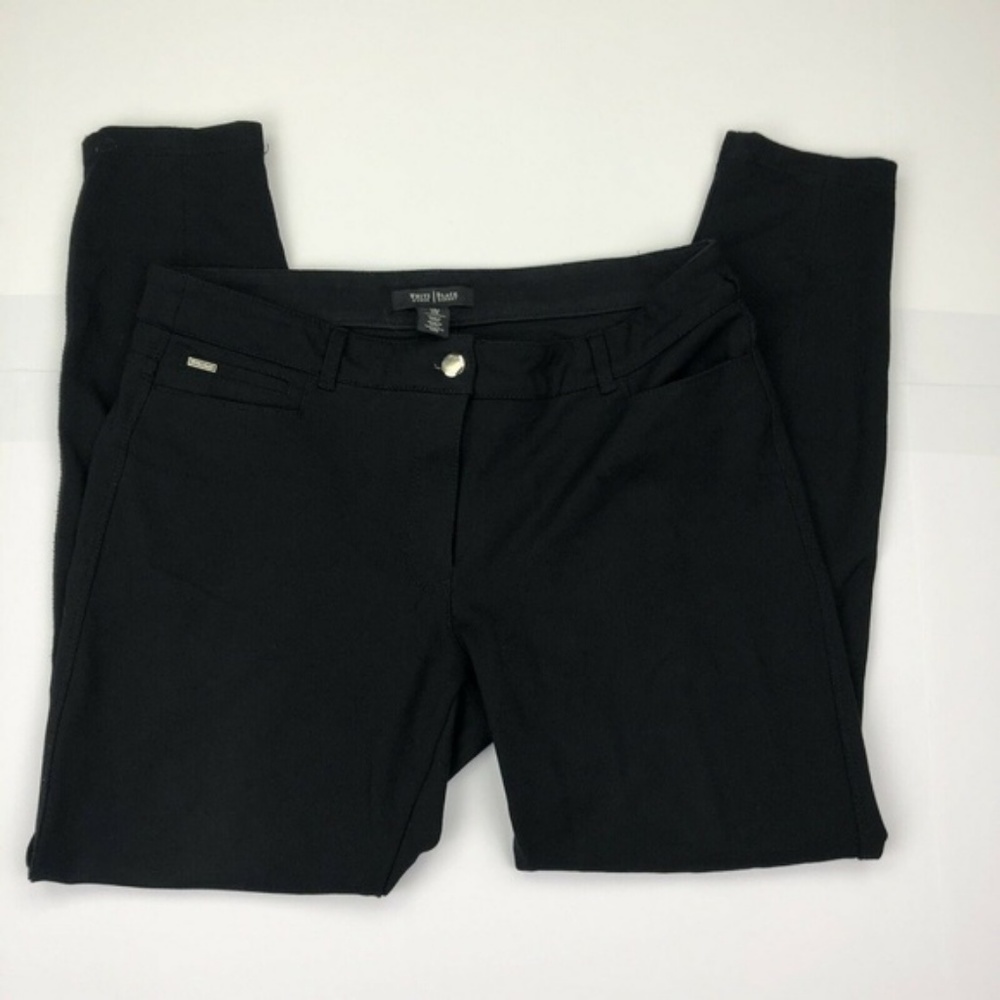 WHBM The Mod (Slim) NOIR Sparkle Velvet Pant